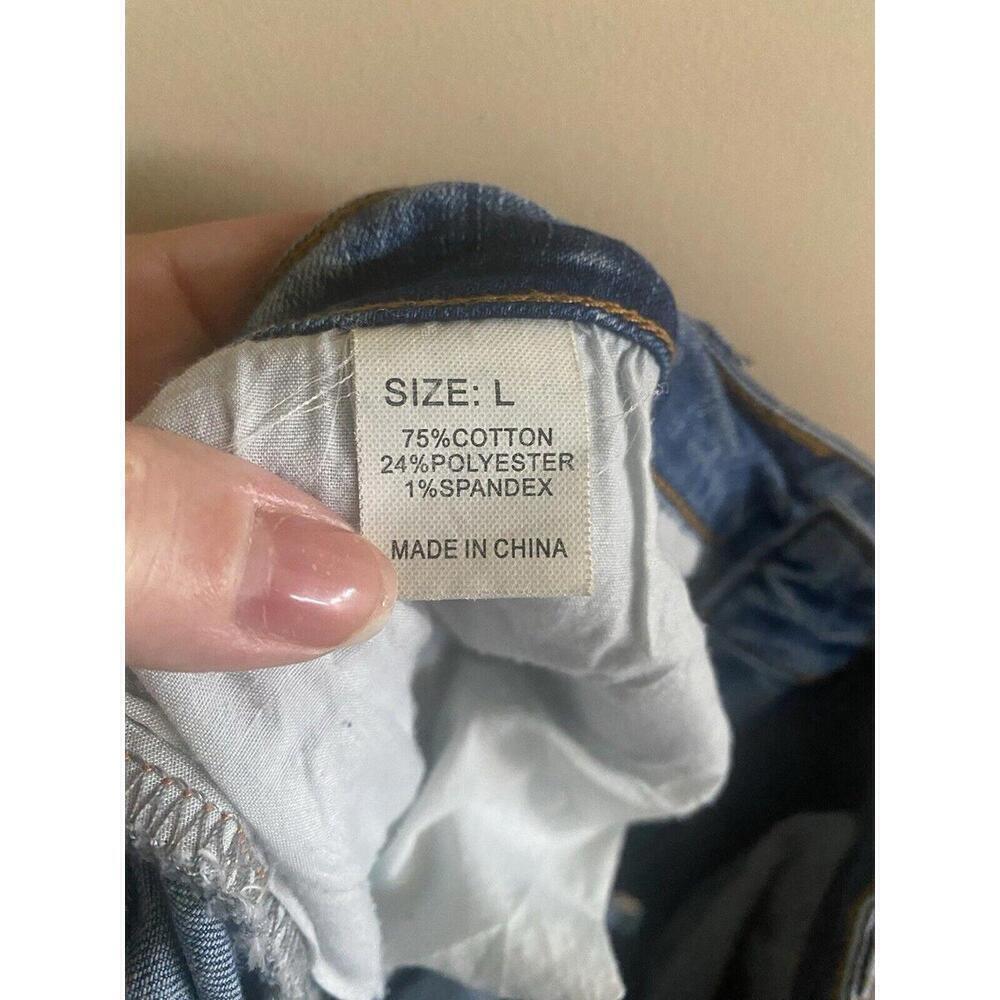 Jean Wear Destressed Star Patriotic Jeans Sz.L - Picture 5 of 5